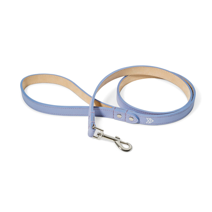 Lilac Leather Dog Lead