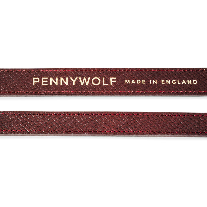 Burgundy Leather Dog Leads