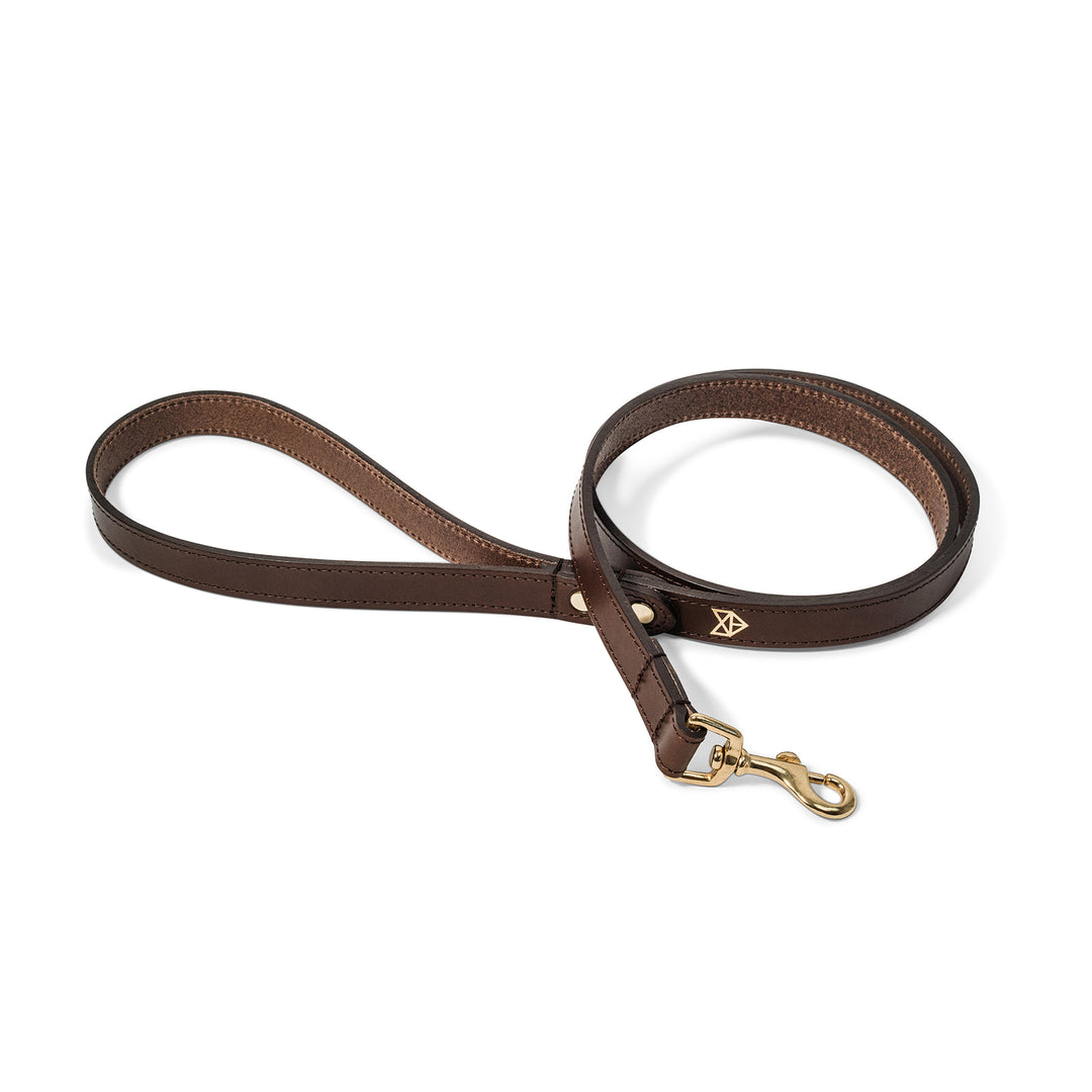 Brown Leather Dog Lead